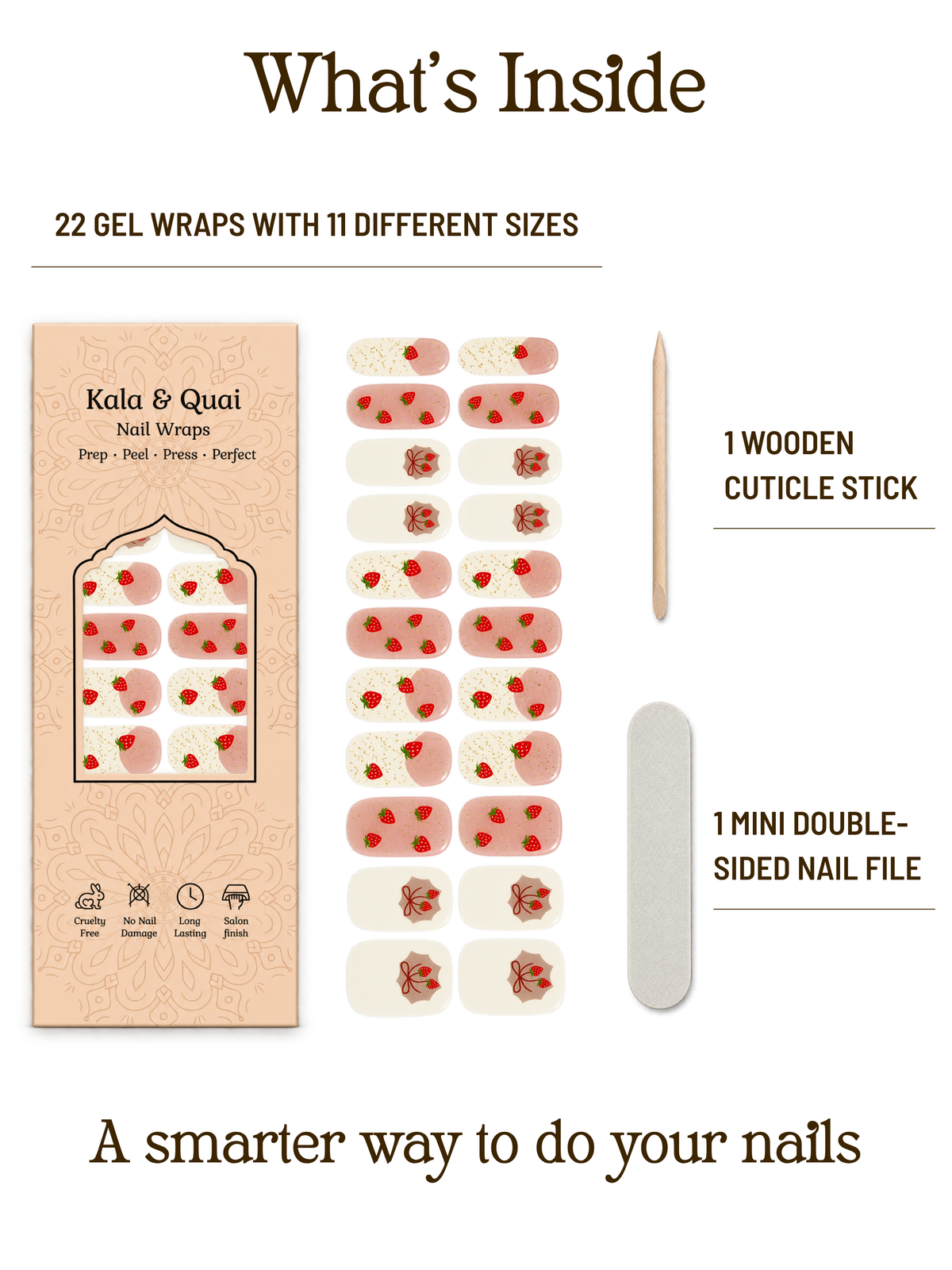 Strawberry Daydream | Gel Nail Wraps