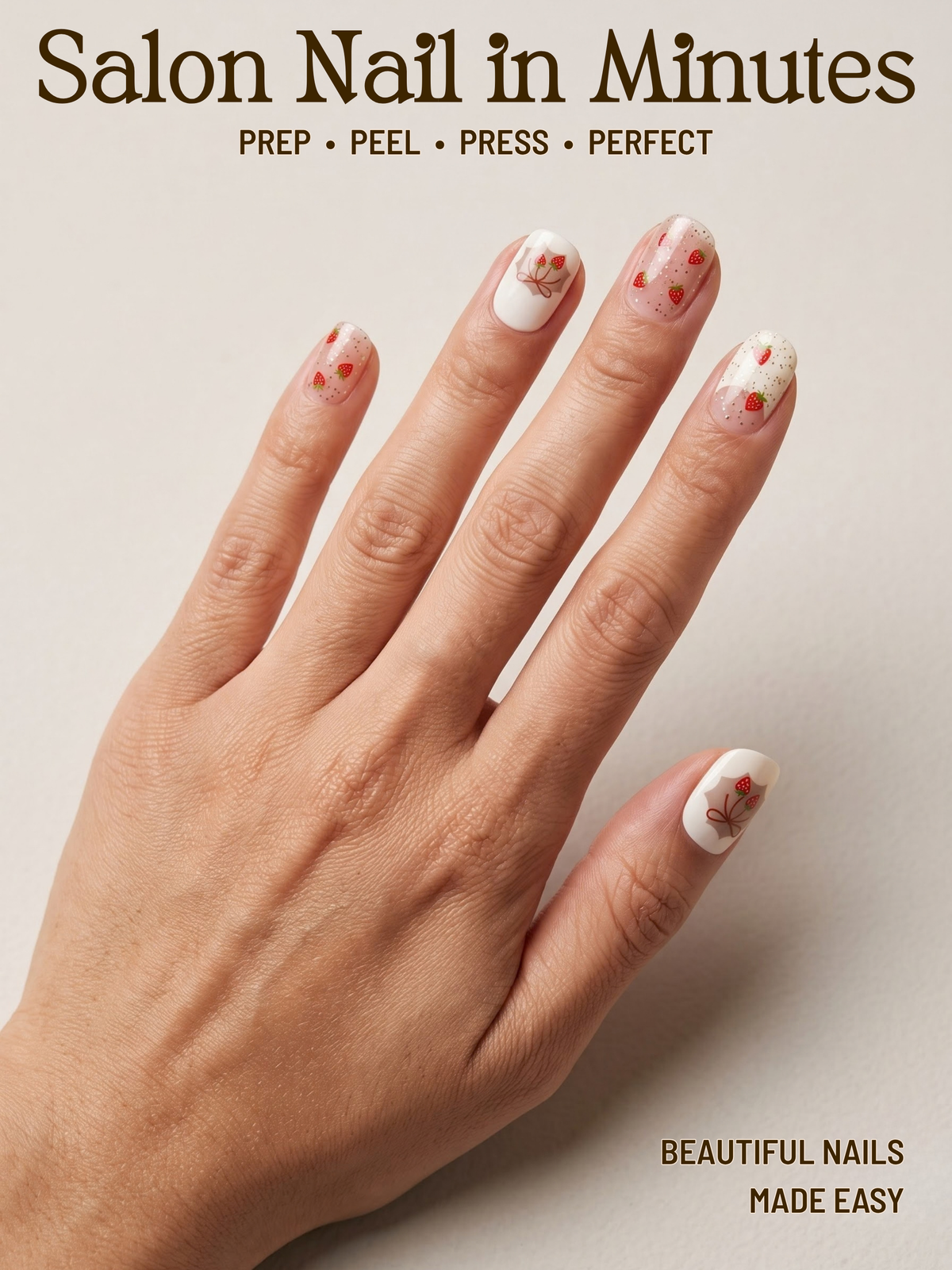 Strawberry Daydream | Gel Nail Wraps