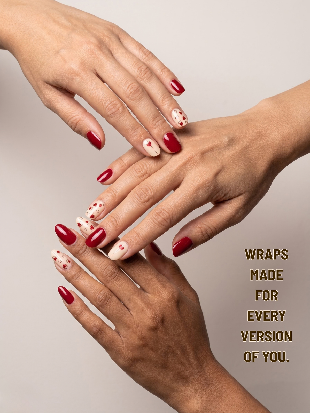 Cupid Hearts | Gel Nail Wraps