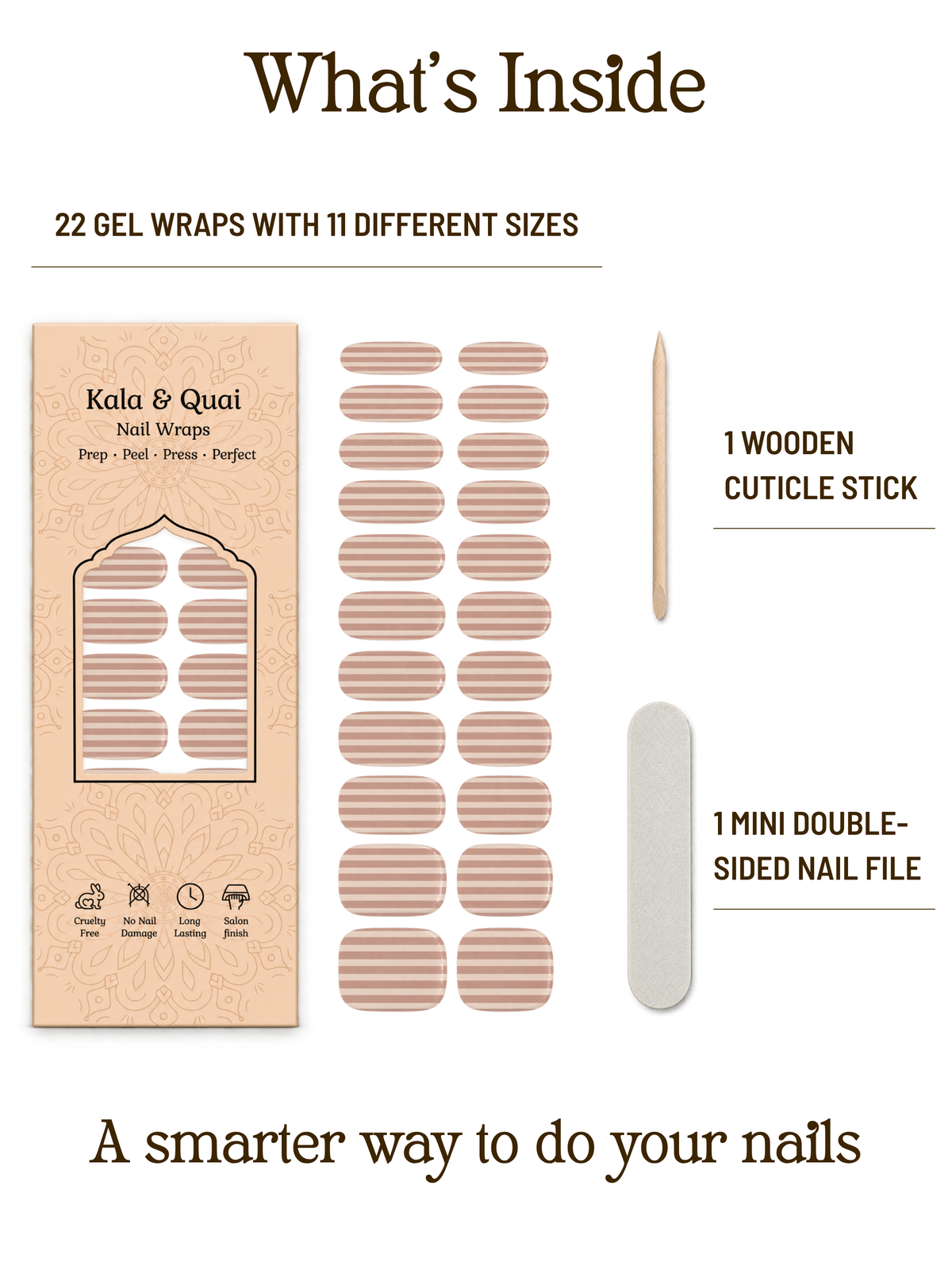 Pink Stripes | Gel Nail Wraps