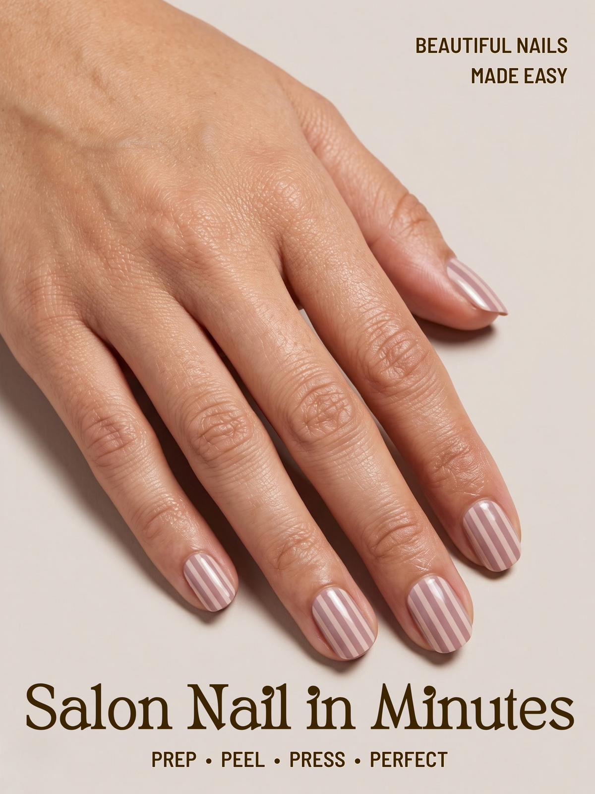Pink Stripes | Gel Nail Wraps