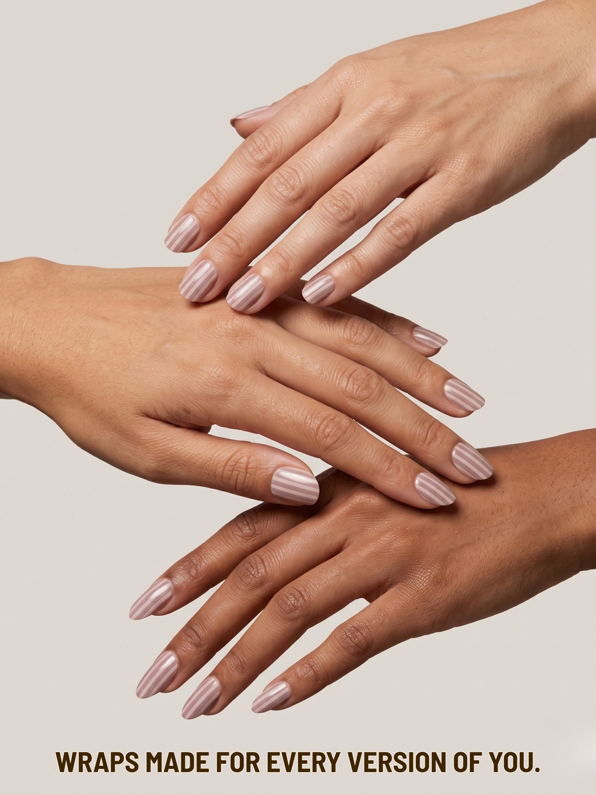 Pink Stripes | Gel Nail Wraps