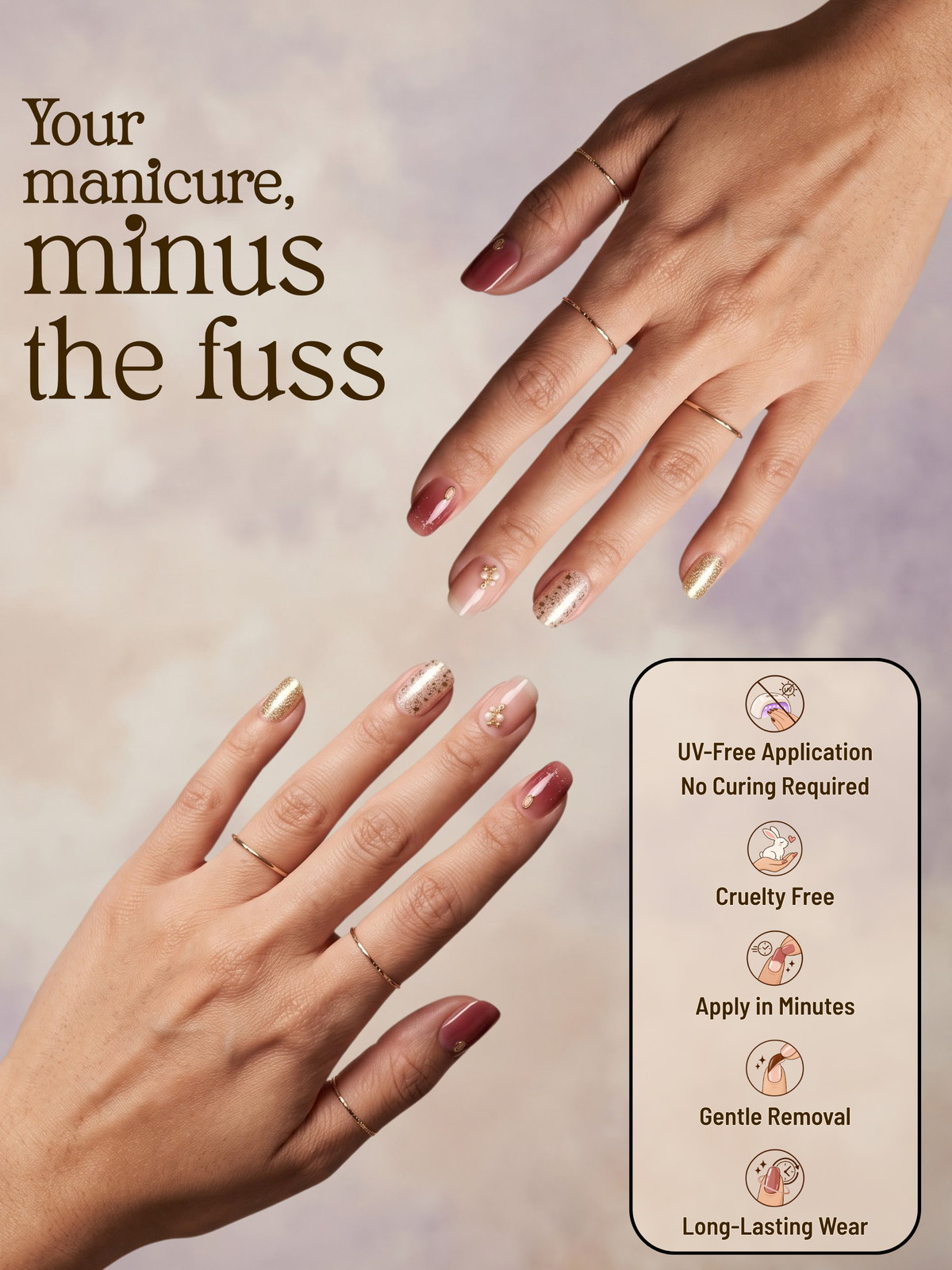 Bridal Bloom | Gel Nail Wraps